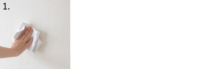 The wall surface should be cleaned.