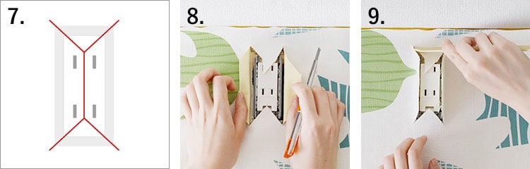 how to paste wallpaper around objects