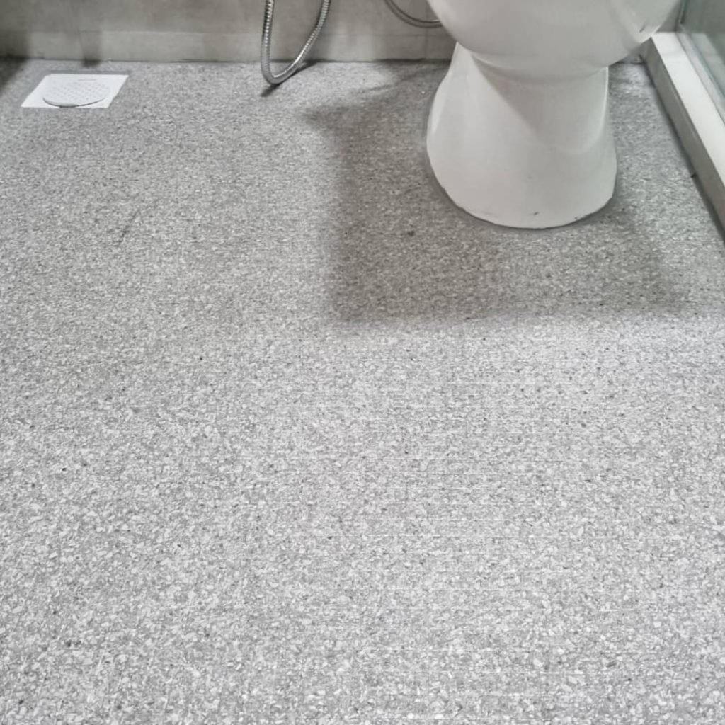 Toli Toilet Vinyl Flooring Grey