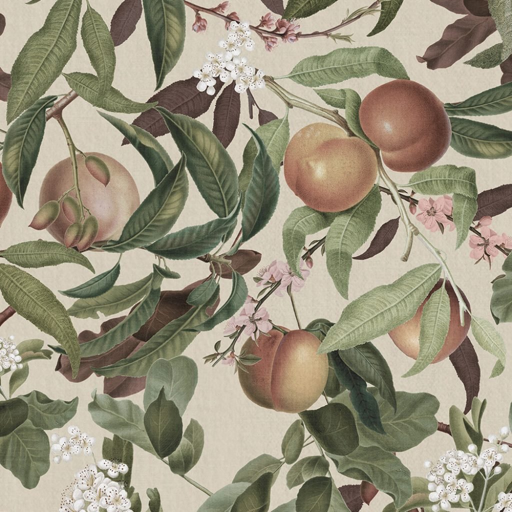 fruit wallpapers peach valley rebel walls