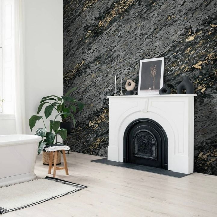 Bold Black Marble wallpaper ideas