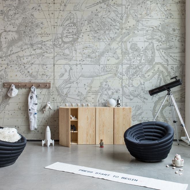 trendy nursery room wallpaper