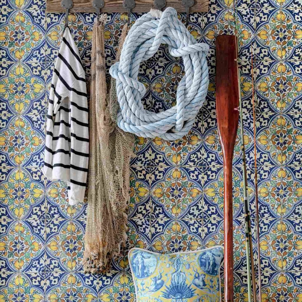 ethnic pattern wallpaper sardegna tiles