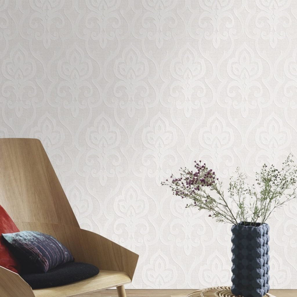 damask wallpaper Wallton 142600 by Rasch