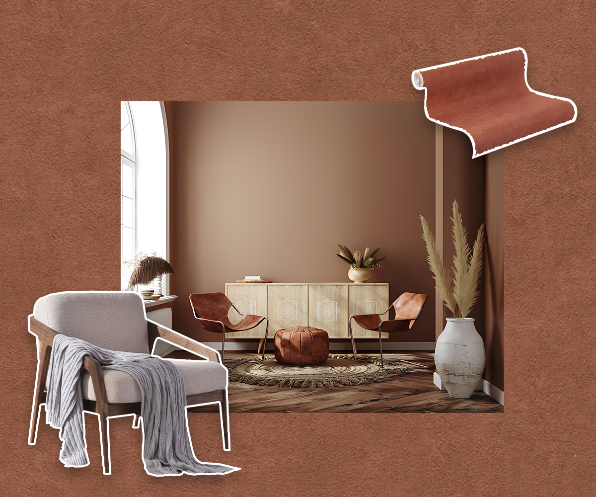 consistent theme floor decor and wallpaper