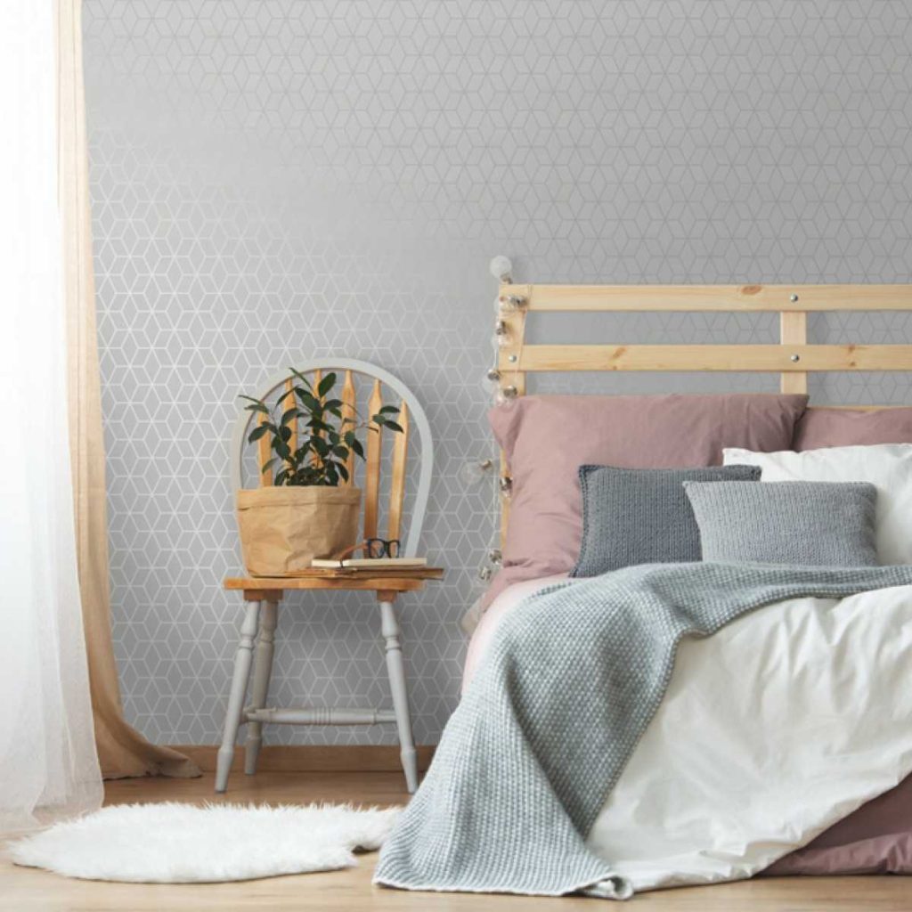 Kabuki Prism White is a Gray Wallpaper