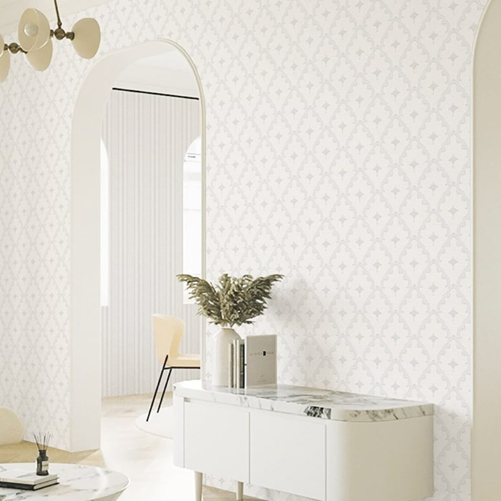 damask wallpaper Palette Belita by Shinhan for small rooms