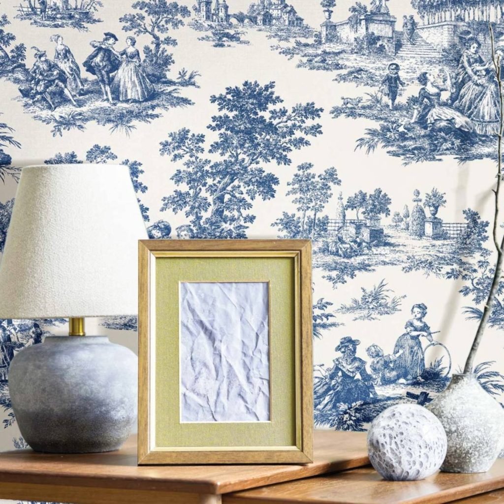 Toile de Jouy vintage wallpaper designs