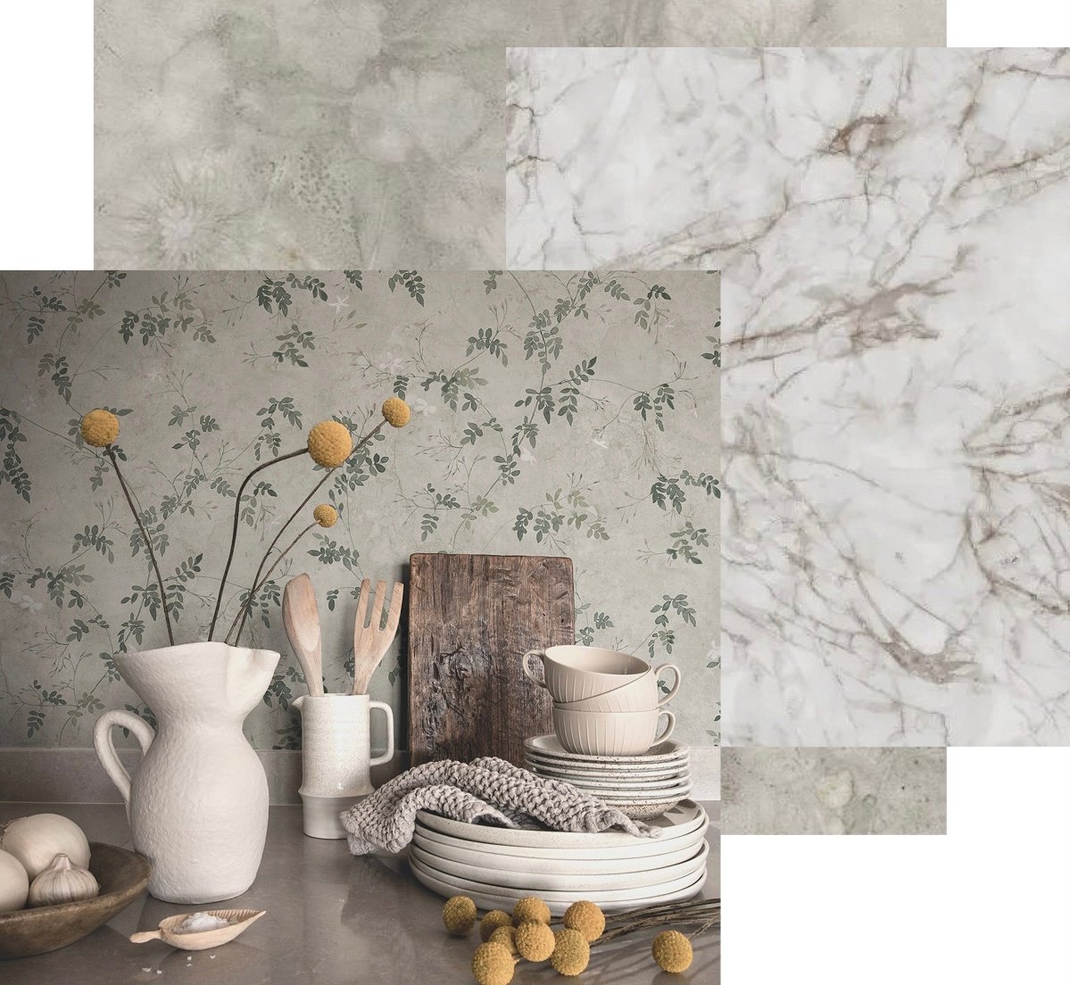 Benefits of wallpaper for kitchen interior