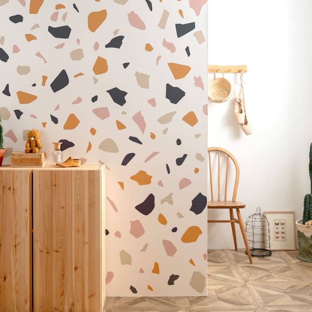 terrazzo sticker wallpaper