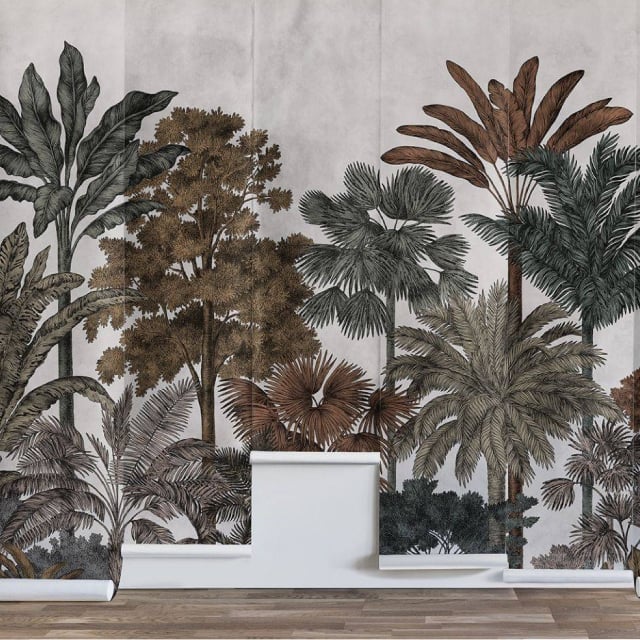 There are some similarities in the materials that both murals and wallpaper use