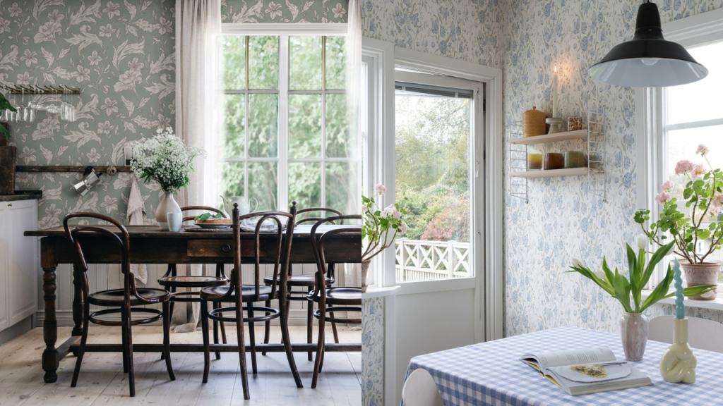 floral wallpaper is a classic and timeless choice that can add a touch of beauty and elegance to your home decor