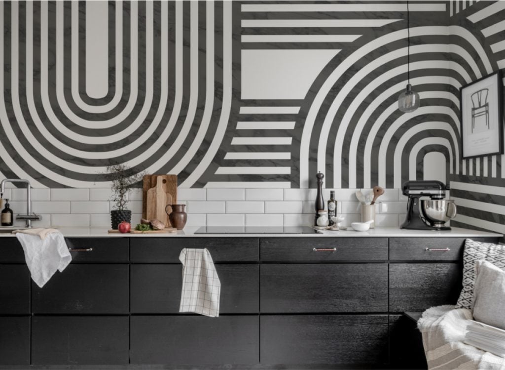 HDB wallpaper design: geometric