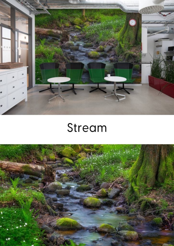 hotel forest wallpaper design