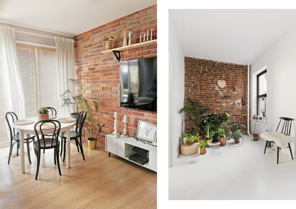 brick wallpaper for hdb house ideas