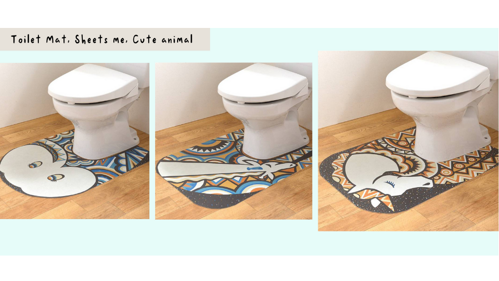 toilet mat cute animal