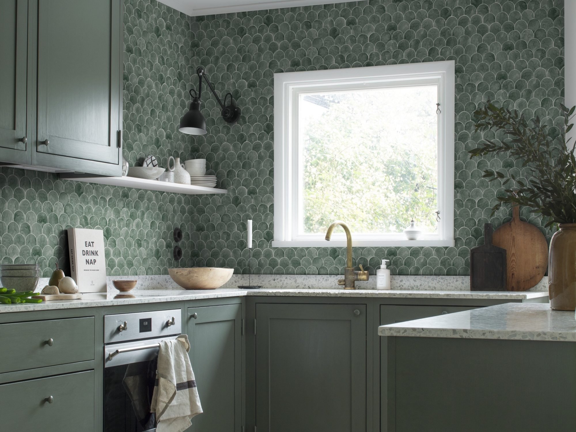 Sandberg-Igor Jade Kitchen Wallpaper