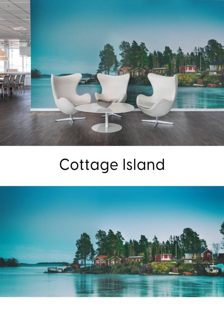 resort hotel wallpaper design