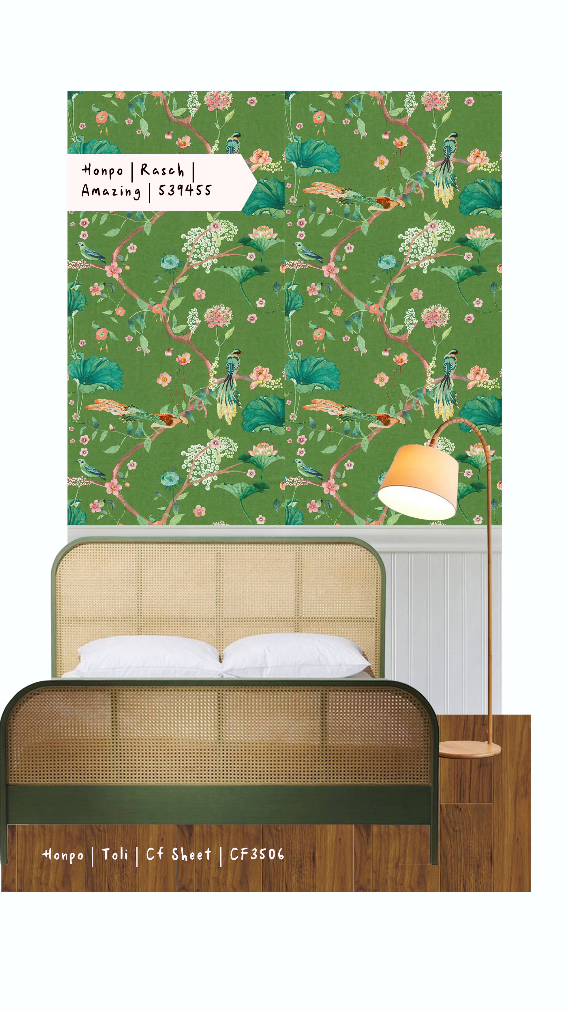 Honpo offers variants wallpaper that use high-quality material. You can touch it to feel the luxurious texture of the wallpaper.