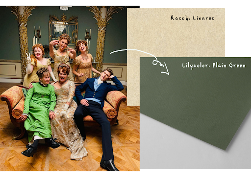 wall ideas from bridgerton