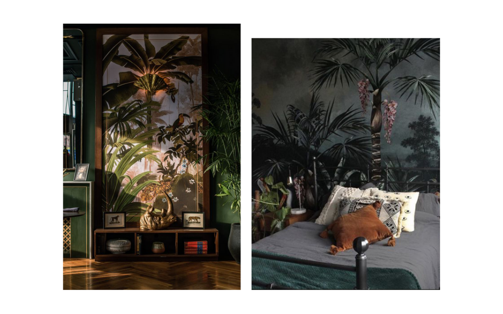 tropical wallpaper for adventure interior design