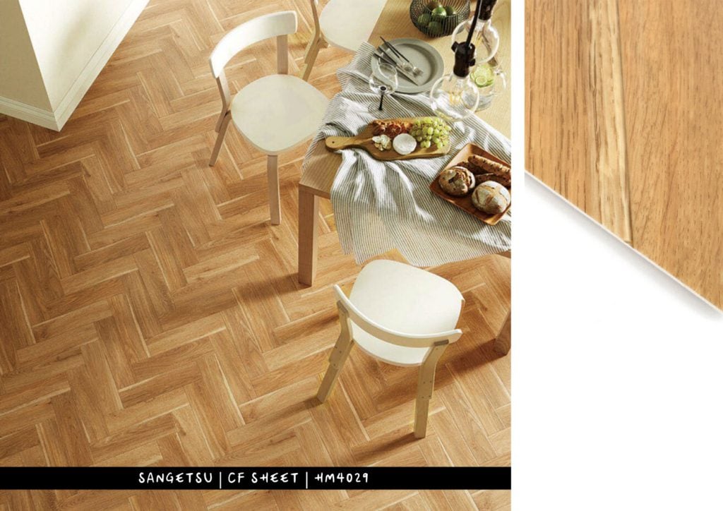 horizontal classic wood flooring