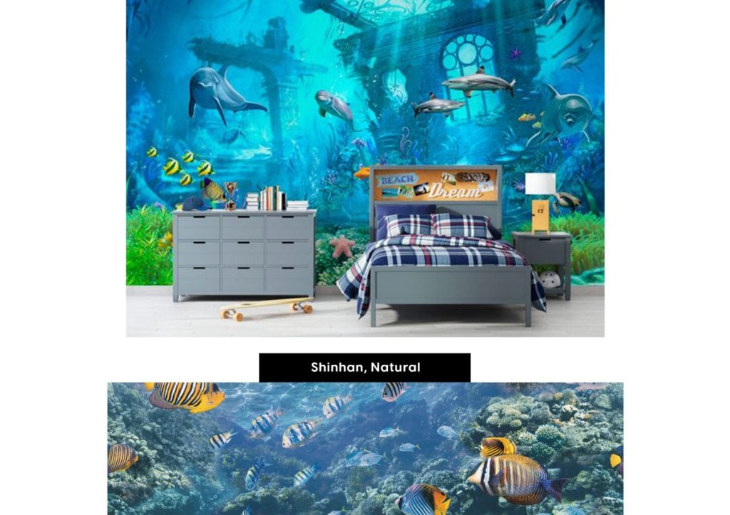 sea wallpaper for kids room design ideas