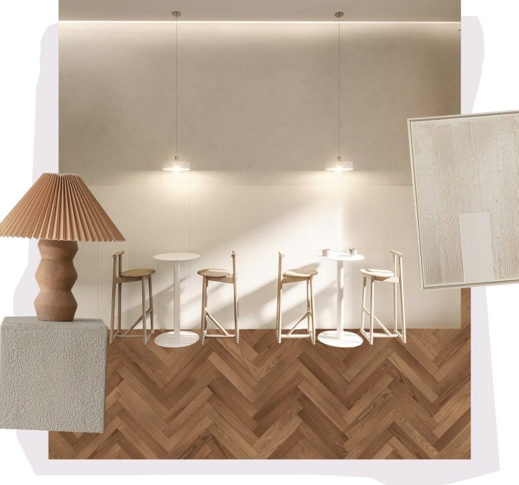 custom floor stickers ideas for coffee shop