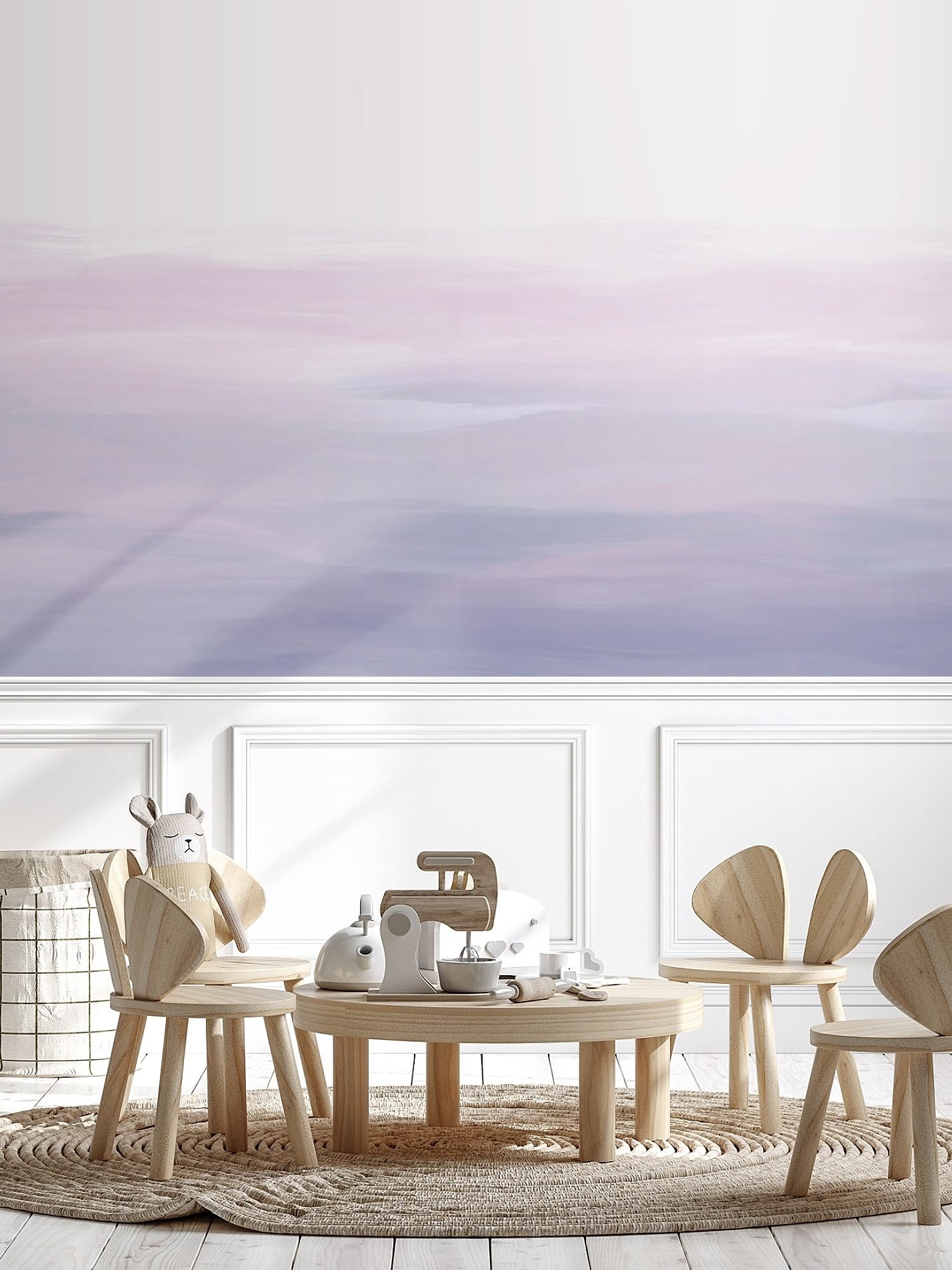 The pattern of your mural gradation wallpaper