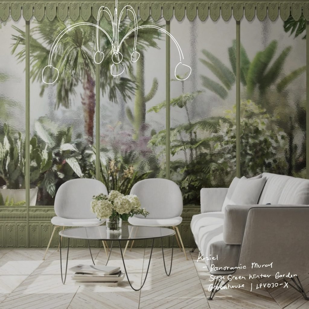 wall murals: garden greenhouse