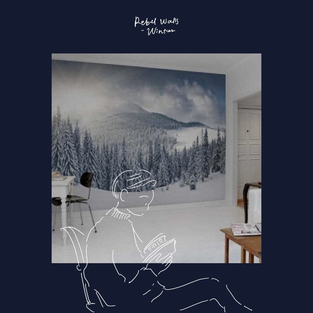 wall murals: winter forest