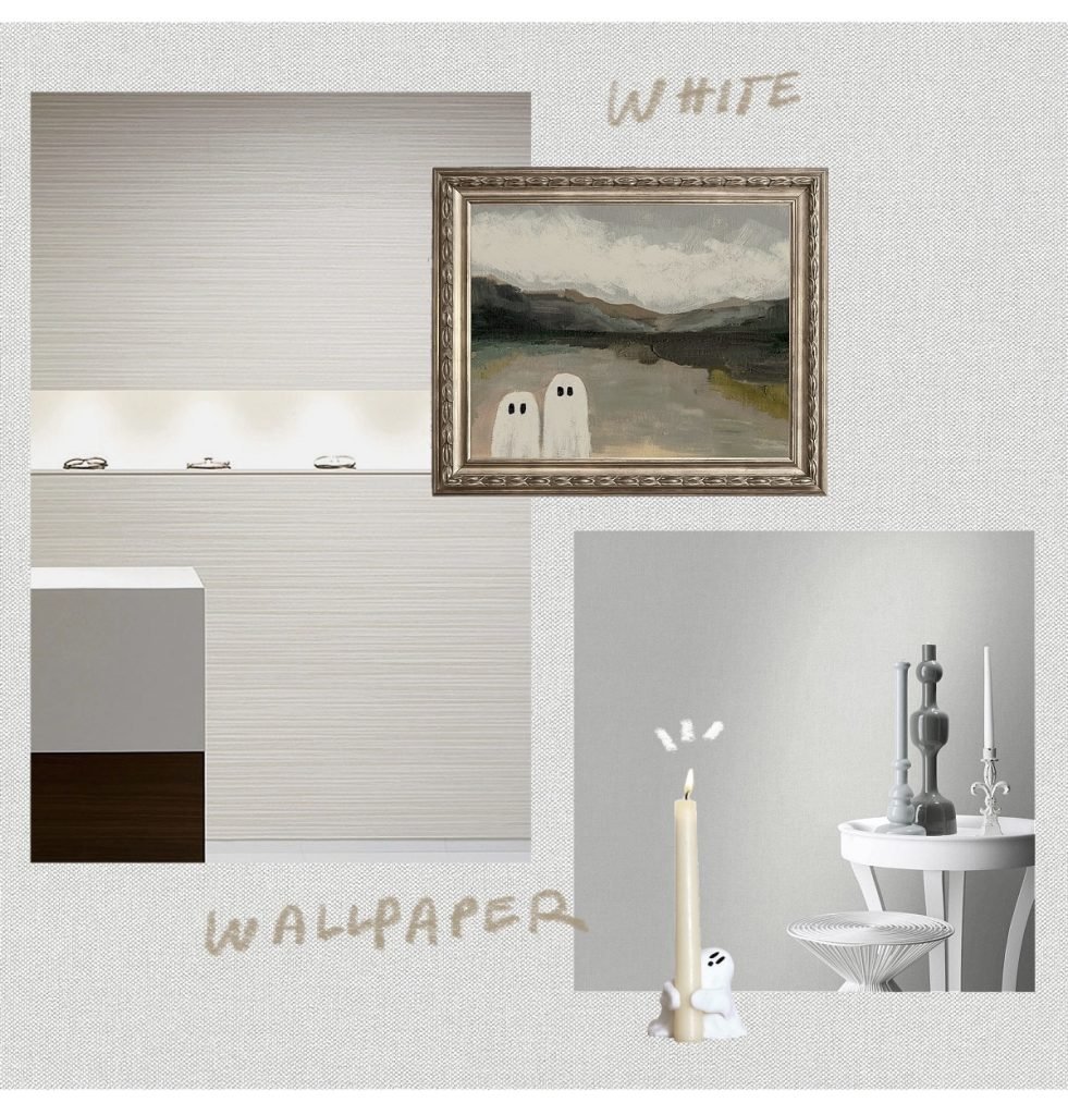 halloween house decoration: white