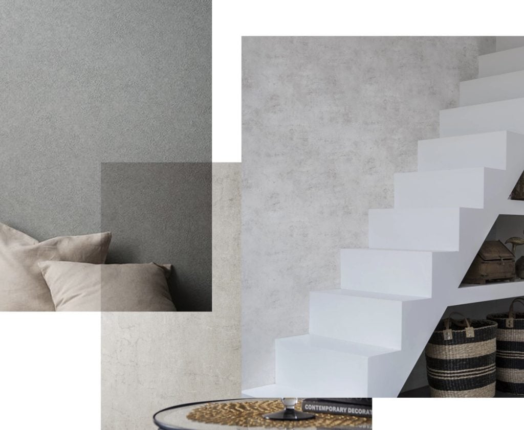 industrial wallpaper: masculine and minimalist