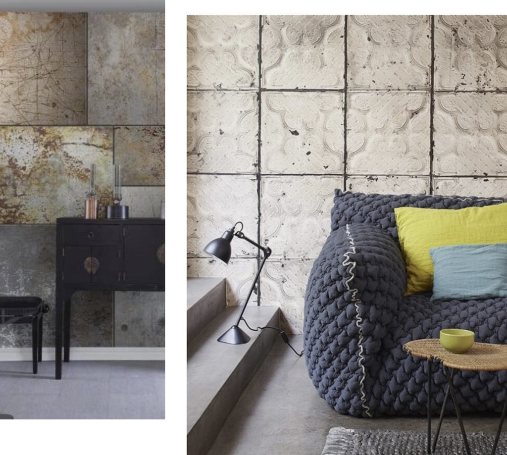 industrial wallpaper: simple rustic style
