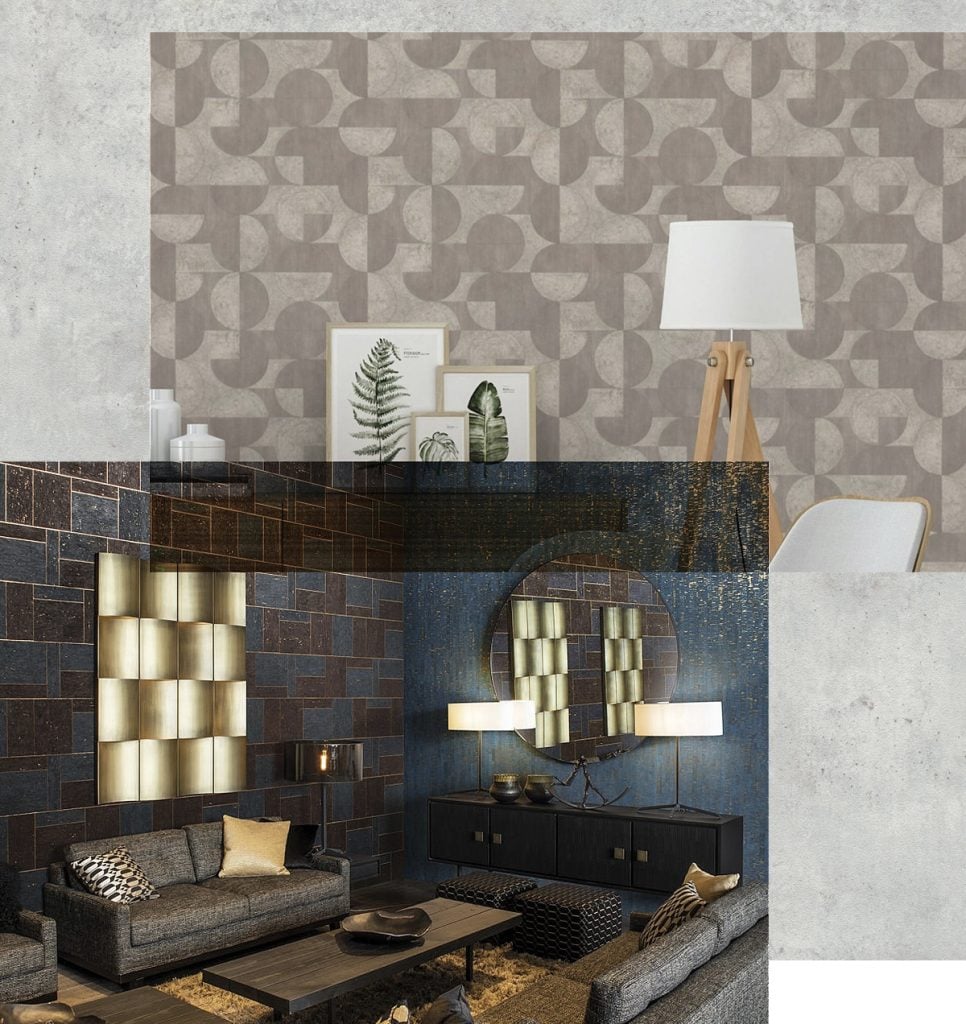 industrial wallpaper: timeless look