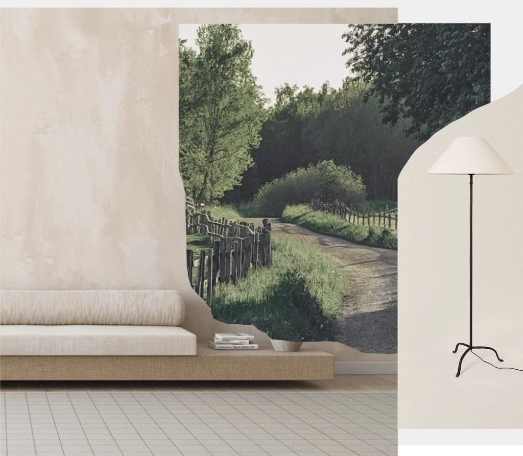 Mural Wallpaper: Wooden Fence