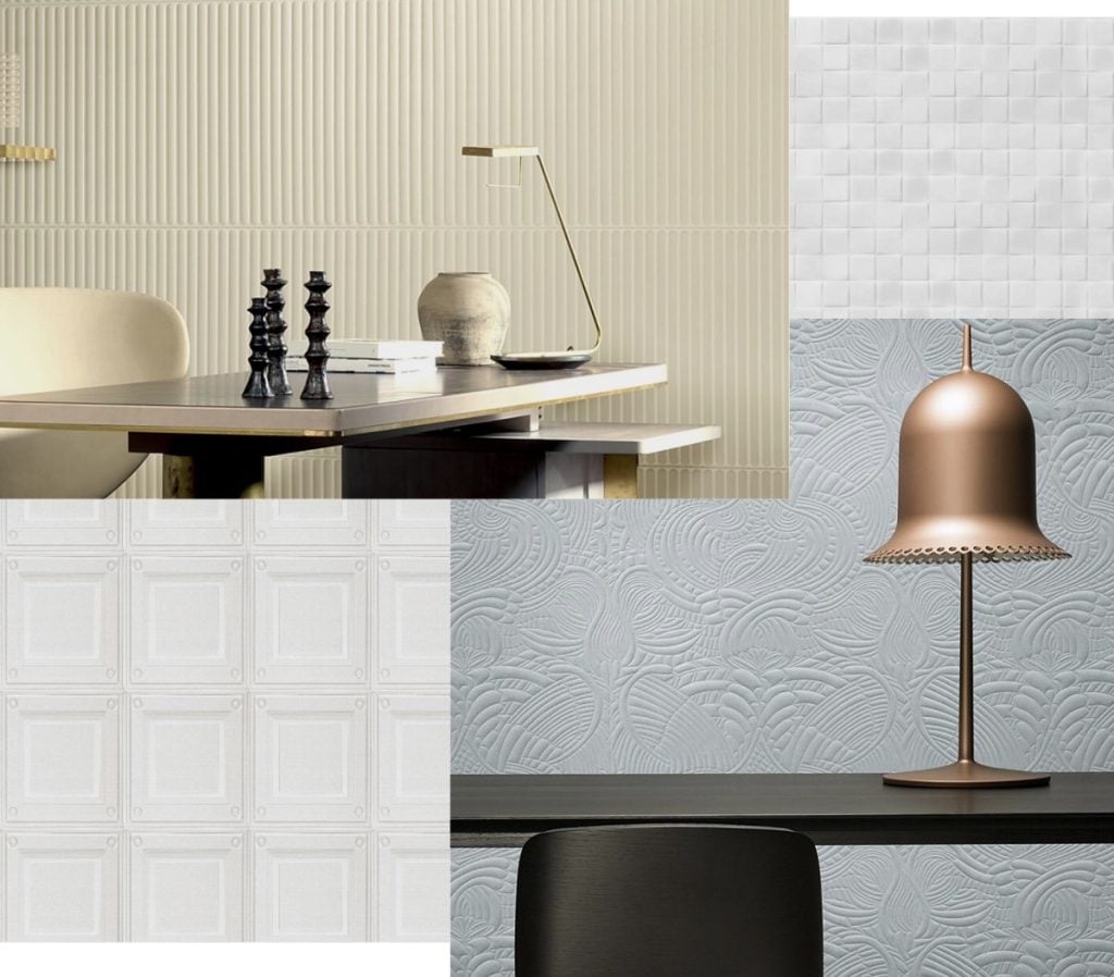 latest wallpaper trends: textured