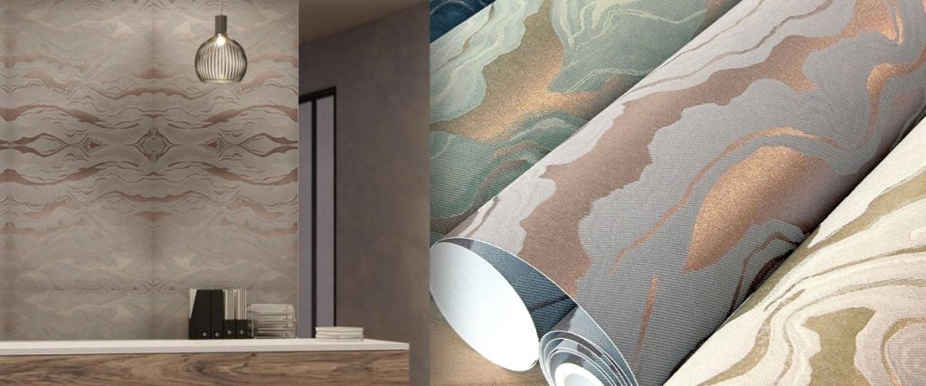 Beautiful Waves for hotel lobby wallpaper