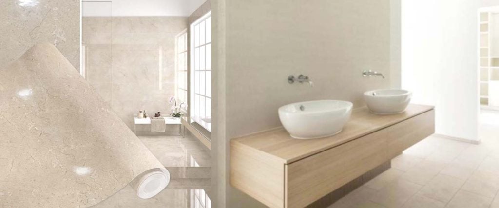 Wallpaper design for toilet decor