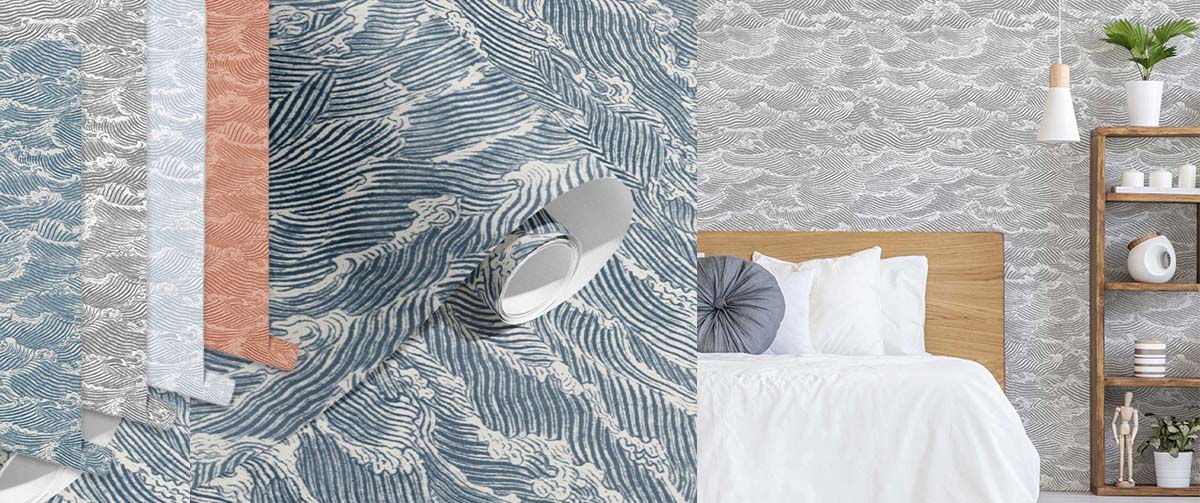 PaperMint Japanese Waves wallpaper