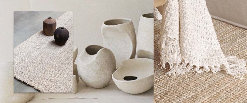 Decoration with Handmade Elements for wabi-sabi bedroom