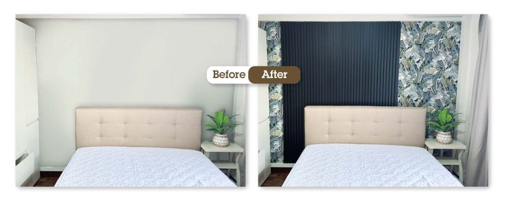 bedroom wall transformation