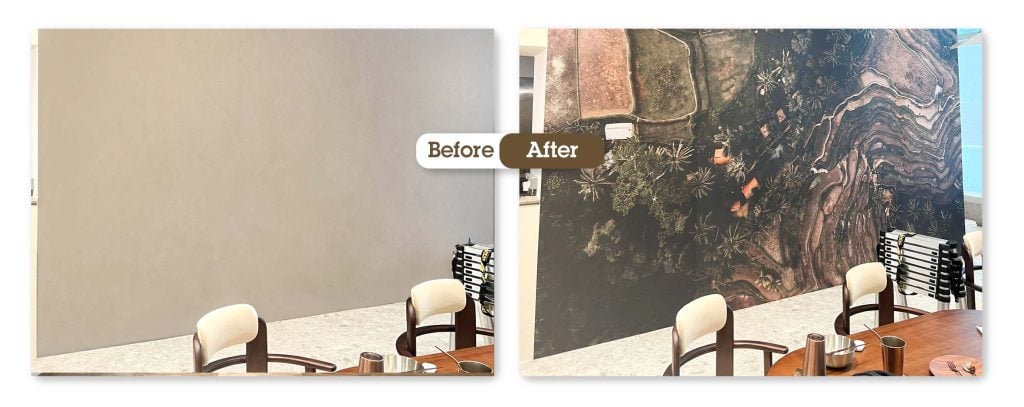 mural wall transformation