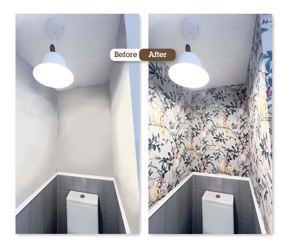 toilet wall transformation