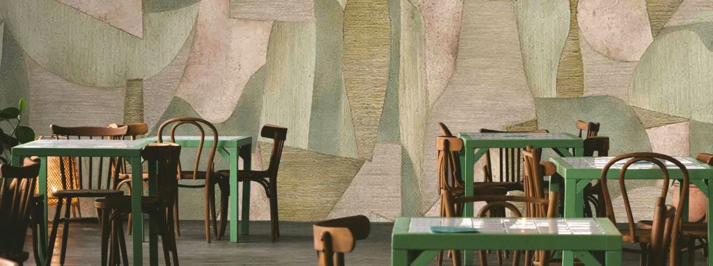 Abstract mural wallpaper perfect for your restaurant