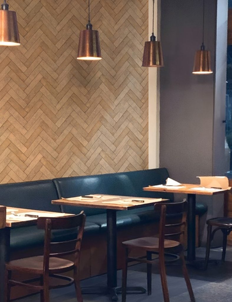 Natural Brick concept wallpaper  look amazing for your restaurant