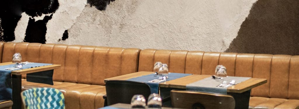 Unfinished concept wallpaper for your restaurant