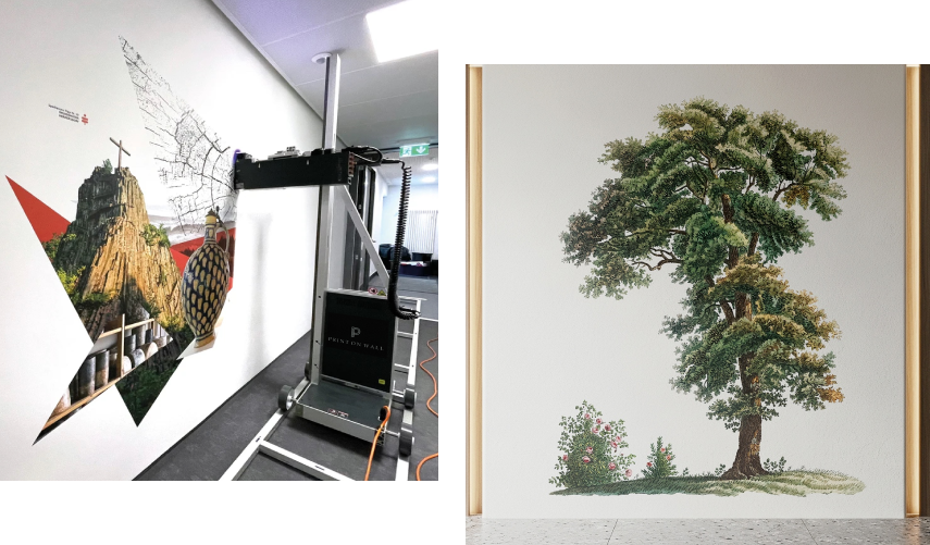 Result of print on wall makeover