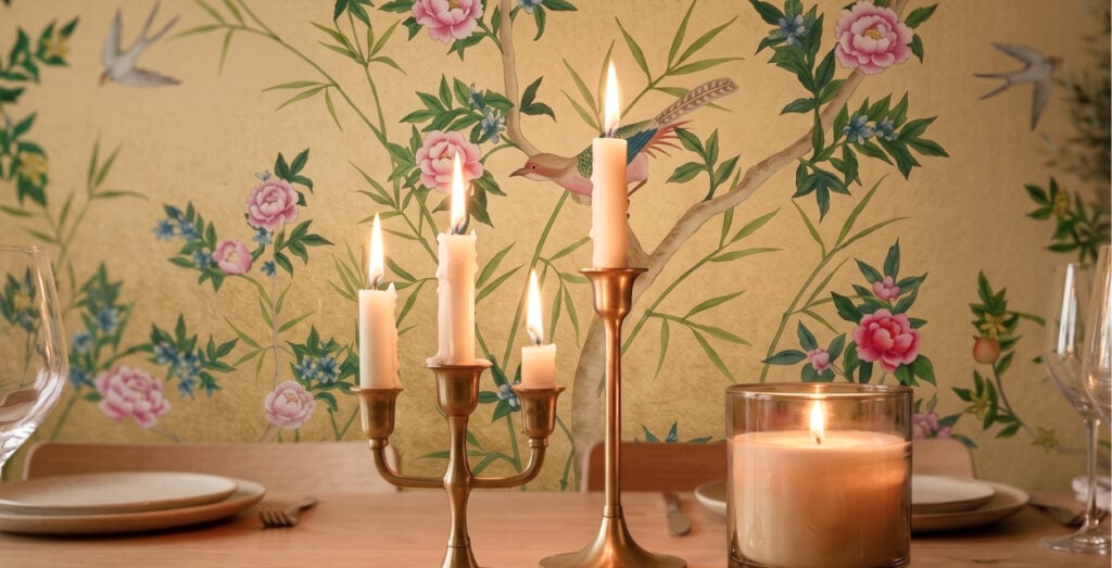 Restaurant Interior with Fire Resistance Wallpaper
