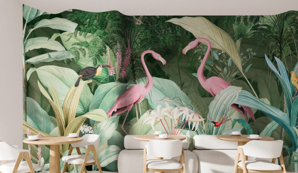 Flamingo In Love for Restaurant
